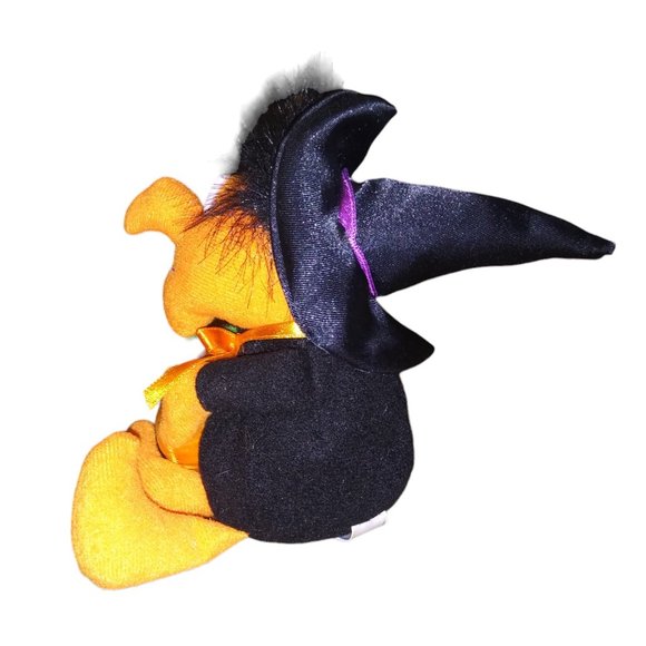Jerry Elsner BEST WITCHES Stuffed Plush Black & Orange Pumpkin Witch 6 Inch Toy - Picture 3 of 8